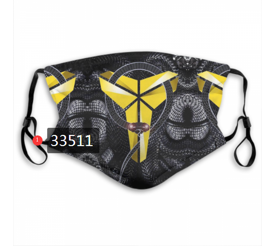 2021 NBA Los Angeles Lakers #24 kobe bryant 33511 Dust mask with filter